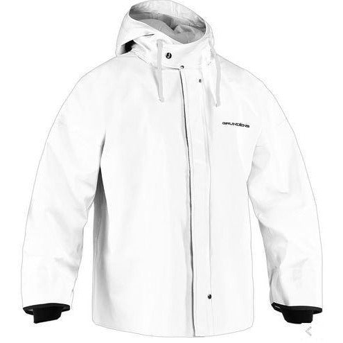 Grundens Brigg 44 Commerical Fishing Parka with Neoprene Cuffs-White