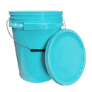 Lee Fisher Sports Bucket Lee Fisher Sports Bucket - 5 Gallon Metal Handle iSmart Bucket with Lid, Aqua Blue Color