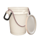 Lee Fisher Sports Bucket Lee Fisher Sports Bucket - 5 Gallon iSmart Bucket With Rope Handle and Lid-White