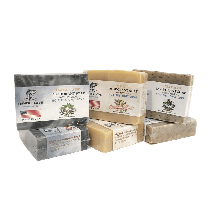 Lee Fisher Sports Soap Fishers Love - Deodorant Soap, Handcrafted, 100% Natural - No Fishy Odor