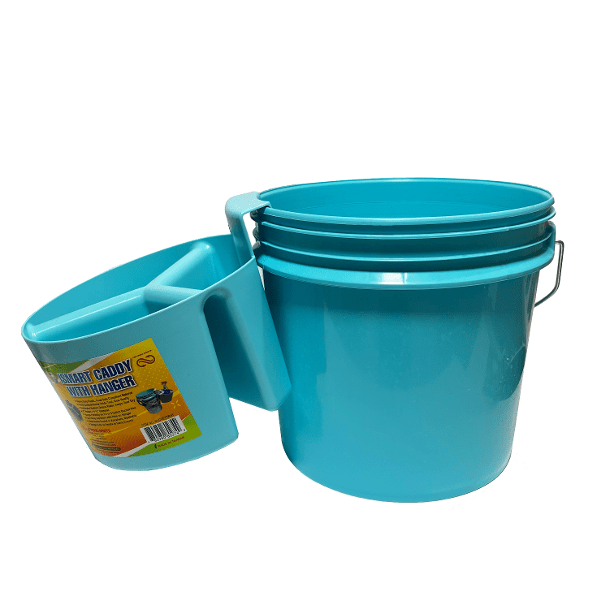 Lee Fisher Sports 5 Gallon iSmart Bucket (Rope Handle) with Essential Top  (Aqua)