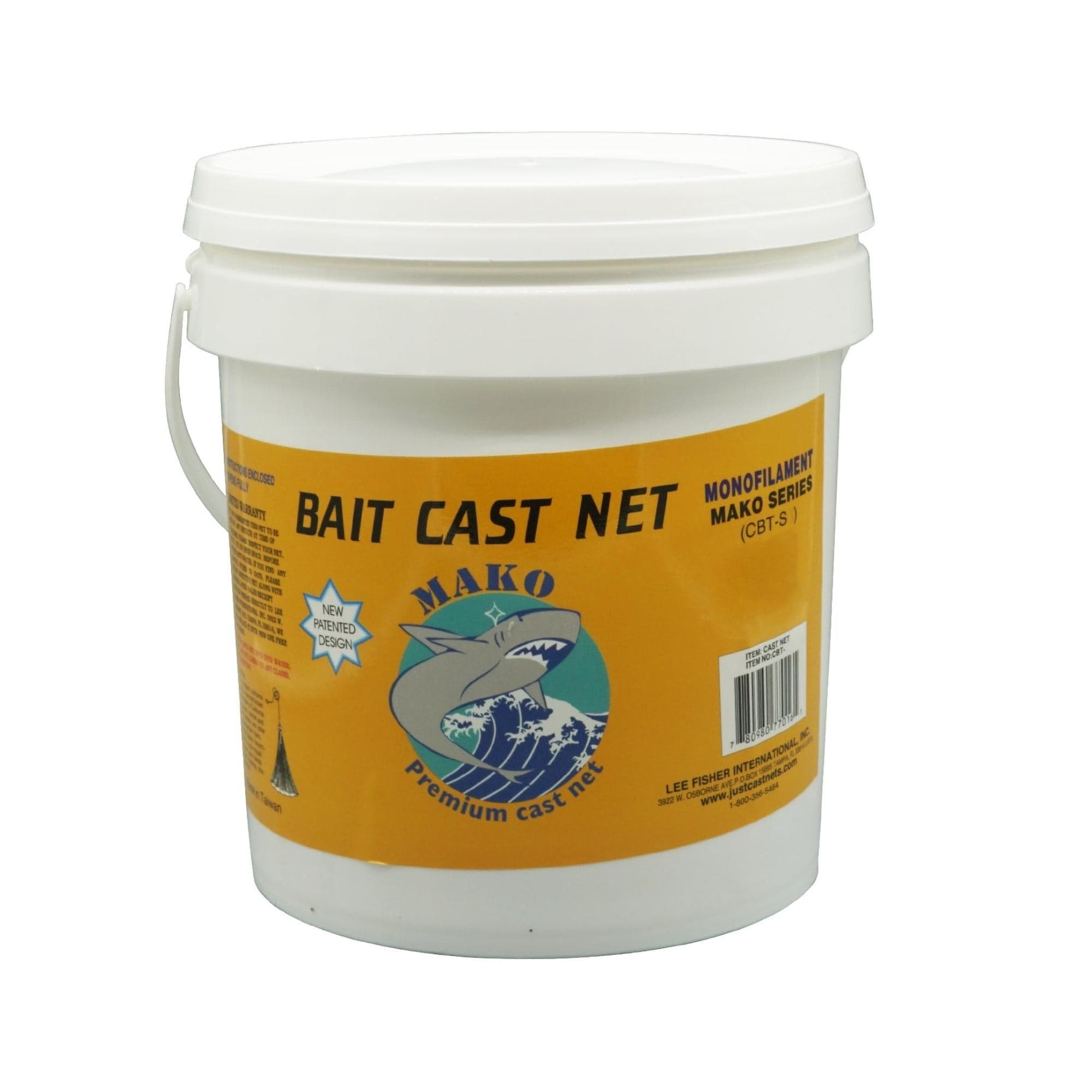 edible cast net fish texas Mako Ballyhoo Cast Net ( 1/2" Sq. Mesh )