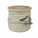 Justforfishing.com Nylon Anchor Rope with Stainless Steel Thimble with Shackle