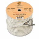 Justforfishing.com Nylon Anchor Rope with Stainless Steel Thimble with Shackle