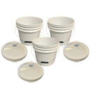 Justforfishing.com 4 Gallon Bucket with Pour Spout Lid- Food Grade (BPA Free Plastic)