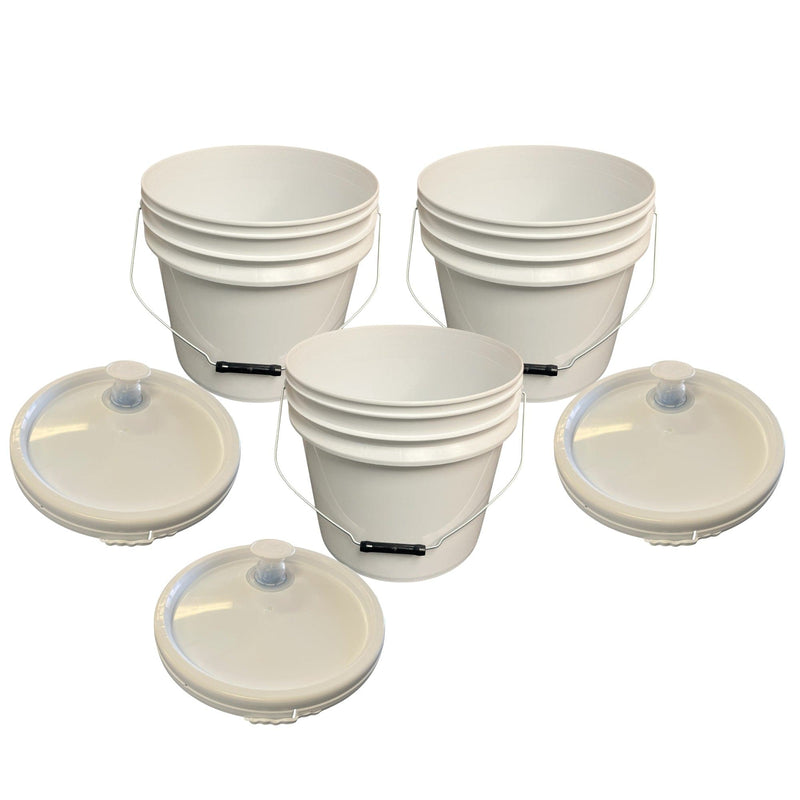 Justforfishing.com 4 Gallon Bucket with Pour Spout Lid- Food Grade (BPA Free Plastic)