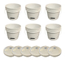 Justforfishing.com 4 Gallon Bucket with Pour Spout Lid- Food Grade (BPA Free Plastic)