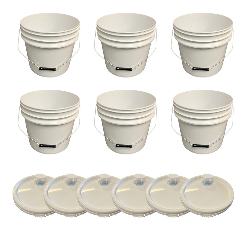 Justforfishing.com 4 Gallon Bucket with Pour Spout Lid- Food Grade (BPA Free Plastic)