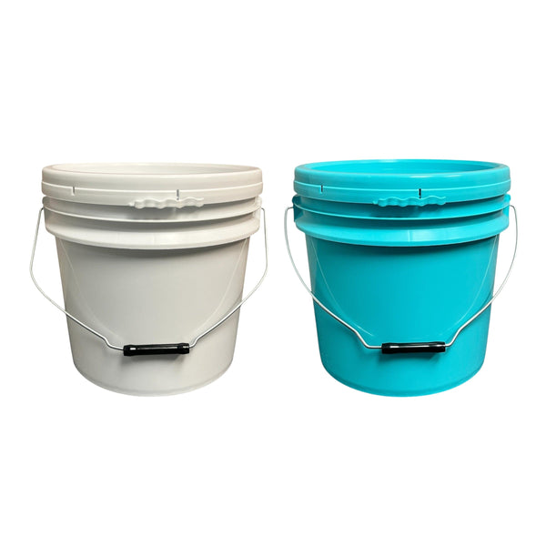 Justforfishing.com 4 Gallon Outdoor Metal Handle Bucket with Lid