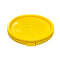 Justforfishing.com 4 Gallon Outdoor Metal Handle Bucket with Lid, Yellow Color