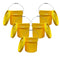 Justforfishing.com 4 Gallon Outdoor Metal Handle Bucket with Lid, Yellow Color