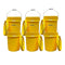 Justforfishing.com 5 Gallon Outdoor Metal Handle Bucket with Lid, Yellow Color