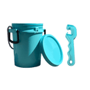 Justforfishing.com 5 Gallon Rope Handle Bucket with Bucket Opener Tool