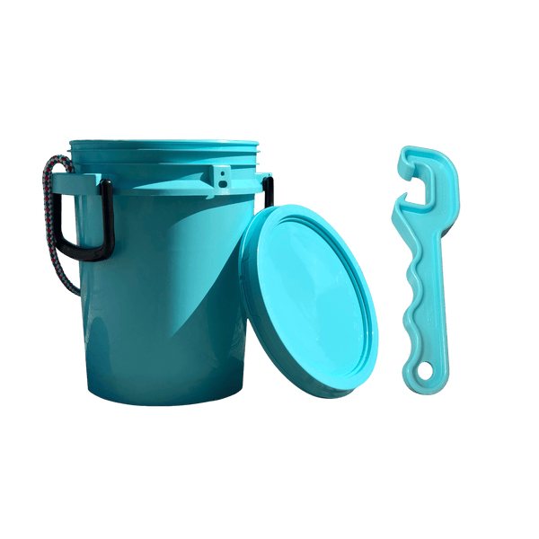 Justforfishing.com 5 Gallon Rope Handle Bucket with Bucket Opener Tool