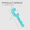 Justforfishing.com Bucket Lid Opener Tool for 3-5 Gallon Buckets, ABS Plastic, Turquoise, 9.38 Inch Length