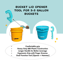 Justforfishing.com Bucket with Bucket Opener Tool