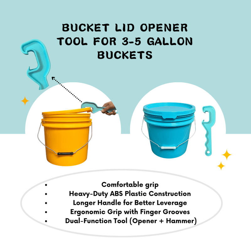 Justforfishing.com Bucket with Bucket Opener Tool