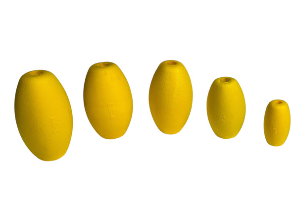 Justforfishing.com Joy Fish Football Floats-EVA material for Ecosystem friendly, yellow