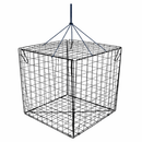 Justforfishing.com Lee Fisher Sports 12x12x12 Square Crab Trap – Rust-Resistant Tight Weave Steel Crab Trap for Dock, Pier & Pot Fishing