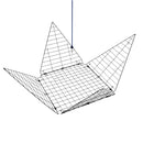 Justforfishing.com Lee Fisher Sports 15" Star Crab Trap – Pyramid Style Vinyl-Coated Steel Crab Trap, Collapsible & Ready to Use