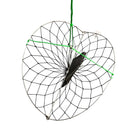 Justforfishing.com Lee Fisher Sports 22” Round Foldable Crab Trap – Stainless Steel Frame, Nylon Netting, 100 FT Braided Rope for Dock, Shore & Boat Crabbing