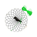 Justforfishing.com Lee Fisher Sports 22” Round Foldable Crab Trap – Stainless Steel Frame, Nylon Netting, 100 FT Braided Rope for Dock, Shore & Boat Crabbing