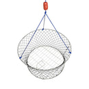 Justforfishing.com Lee Fisher Sports Collapsible Crab Ring Trap Set – 26” Heavy-Duty Galvanized Steel with 65FT Rope, Bait Clip & Crab Measurer