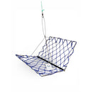Justforfishing.com Lee Fisher Sports Folding Rectangular Crab Trap – Castable Stainless Steel Crab Snare, Lightweight Crab Net with Bait Pin for Dock, Pier & Shore Crabbing