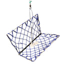 Justforfishing.com Lee Fisher Sports Folding Rectangular Crab Trap – Castable Stainless Steel Crab Snare, Lightweight Crab Net with Bait Pin for Dock, Pier & Shore Crabbing
