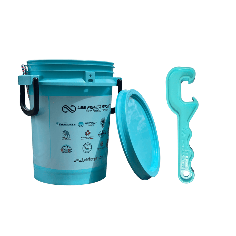 Justforfishing.com 5 Gallon Rope Handle Bucket with Bucket Opener Tool