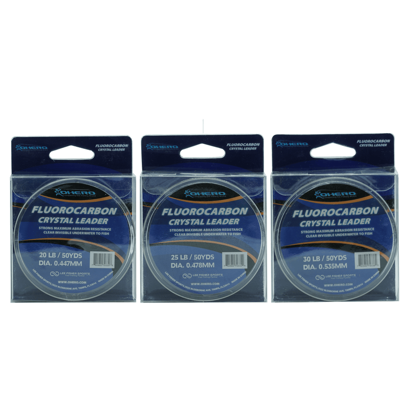 Justforfishing.com Ohero Fluorocarbon Crystal Leader