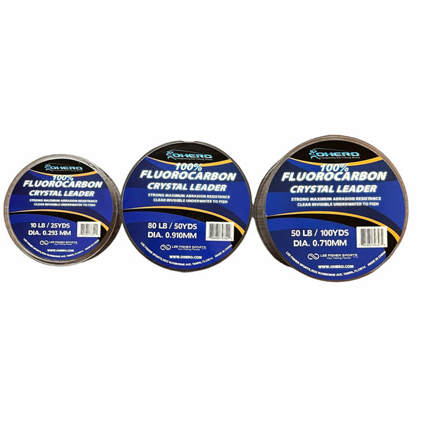 Justforfishing.com Ohero Fluorocarbon Crystal Leader