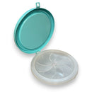 Justforfishing.com Trash Can - 5 Gallon White Bucket with Cover & Lid- Transparent
