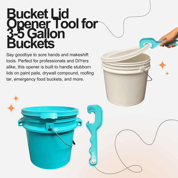 Justforfishing.com 3.5 Gallon ISMART Bucket with Bucket Opener Tool