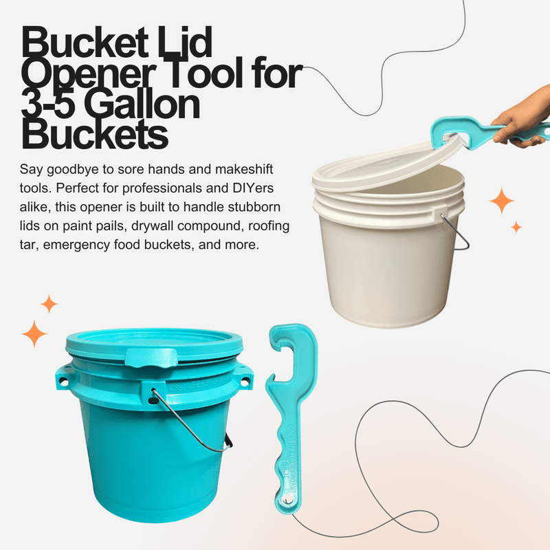 Justforfishing.com 3.5 Gallon ISMART Bucket with Bucket Opener Tool