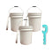 Justforfishing.com 5-Gallon Bucket with Lid – 3 Pack + Bucket Opener Tool