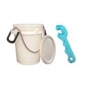 Justforfishing.com 5 Gallon Rope Handle Bucket with Bucket Opener Tool
