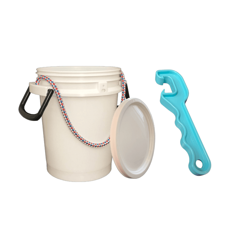 Justforfishing.com 5 Gallon Rope Handle Bucket with Bucket Opener Tool