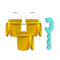 Justforfishing.com 5-Gallon Bucket with Lid – 3 Pack + Bucket Opener Tool