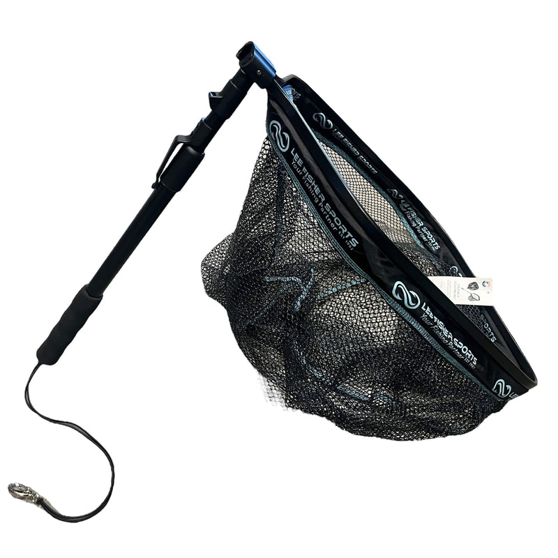 Lee Fisher Sports Landing Net Floating Foldable Landing Net-16"x20",20" deep, 19-31" Telescope Handle, JF-32FL-Float