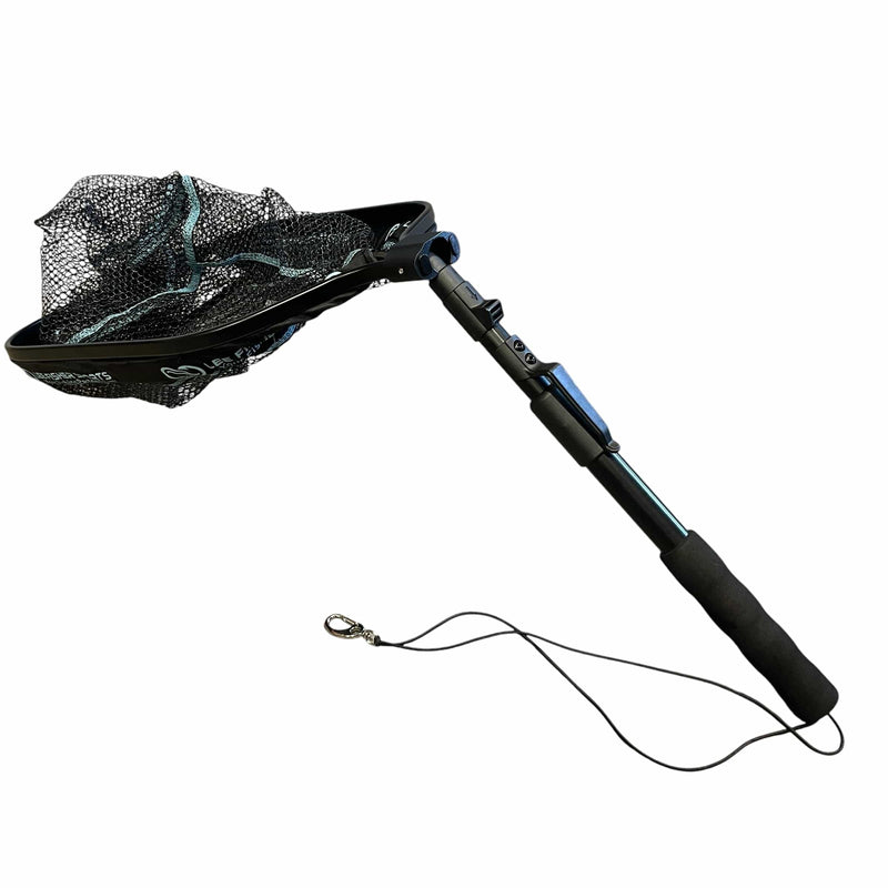Lee Fisher Sports Landing Net Floating Foldable Landing Net-18"x22",12" deep, 12-22" Telescope Handle, JF-31FL-Float
