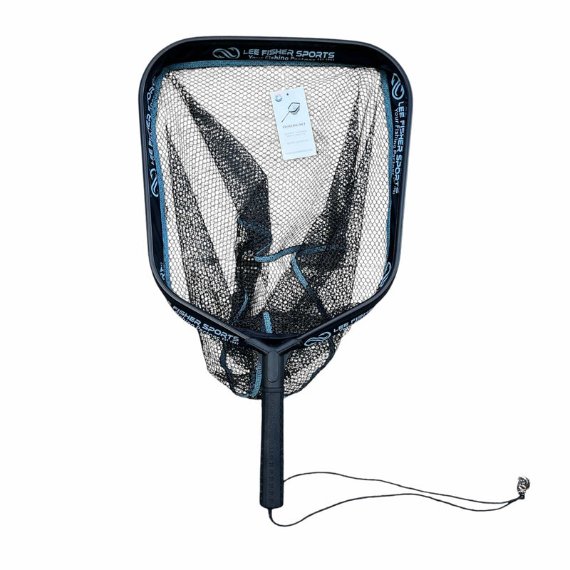 Lee Fisher Sports Landing Net Floating Landing Net-14"x16",12" deep, 7' Handle, JF-26 Float