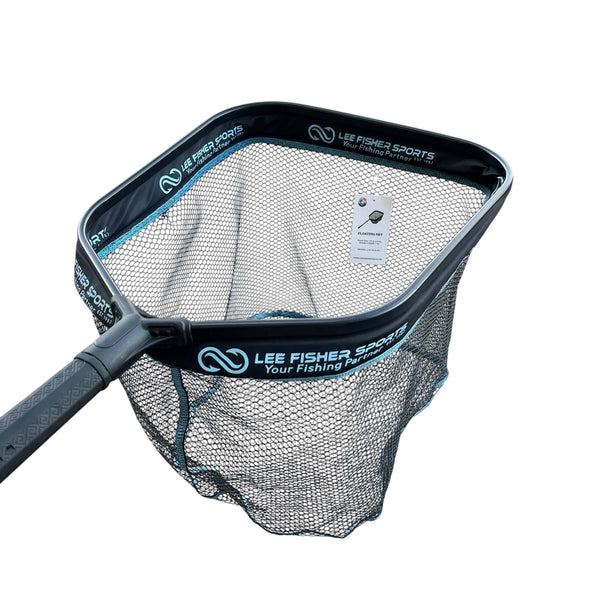 contact lee fisher nets Floating Landing Net-14"x16",12" deep, 7' Handle, JF-26 Float