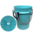 ISMARTBUCKET ISAMRT 5 Gallon bucket-Detailing Kit-5 G. Ismart bucket with rope, grit shield