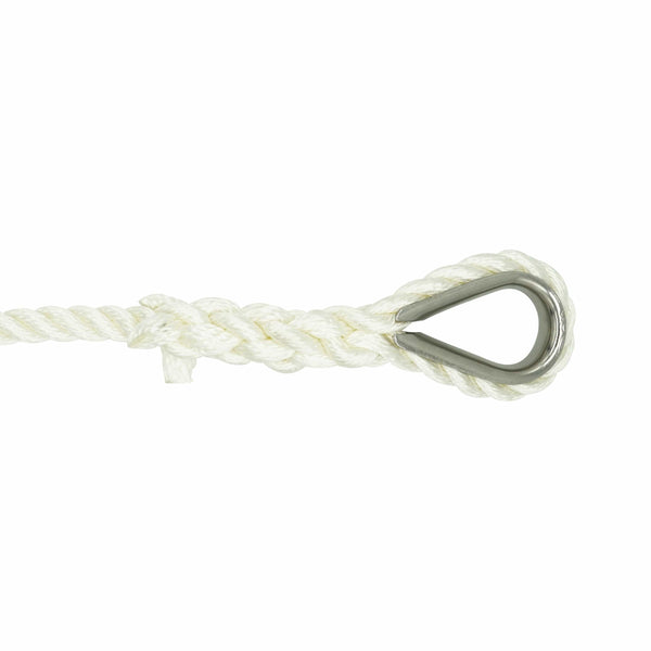 Everstrong Rope Rope Everstrong Nylon Anchor Rope with stainless steel thimble - 3/4" dia.