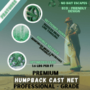 Humpback Cast Nets Humpback Minnow Deep Sea Cast Net ( 1/4" Sq. Mesh )
