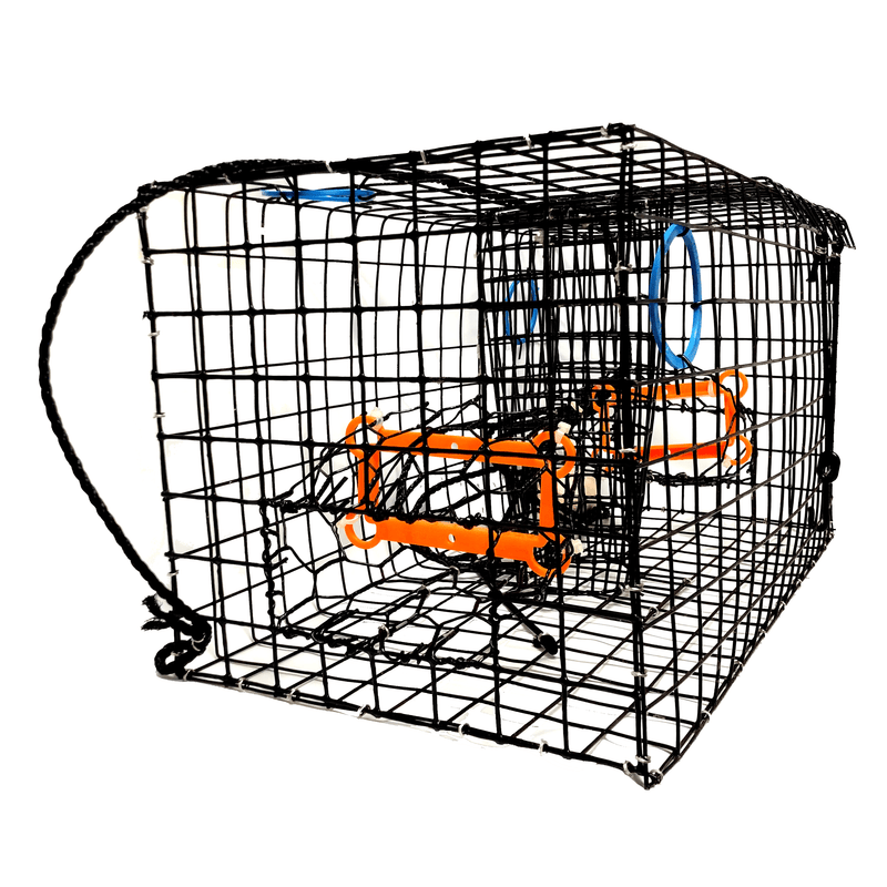 crab gauge tackle box Joy Fish Maryland Blue Crab Heavy Duty Crab Trap, 24"x12"x12" with Gauge