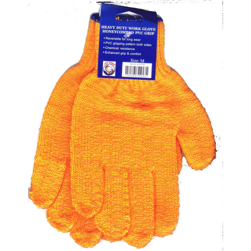 Joy Fish Apparel Gloves - Orange Vinyl Coated Gloves