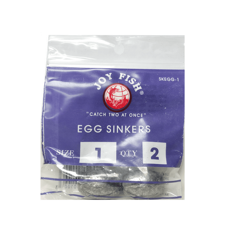 Joy Fish Weights & Sinkers Joy Fish Egg Sinkers - Sold by Dozen Pack