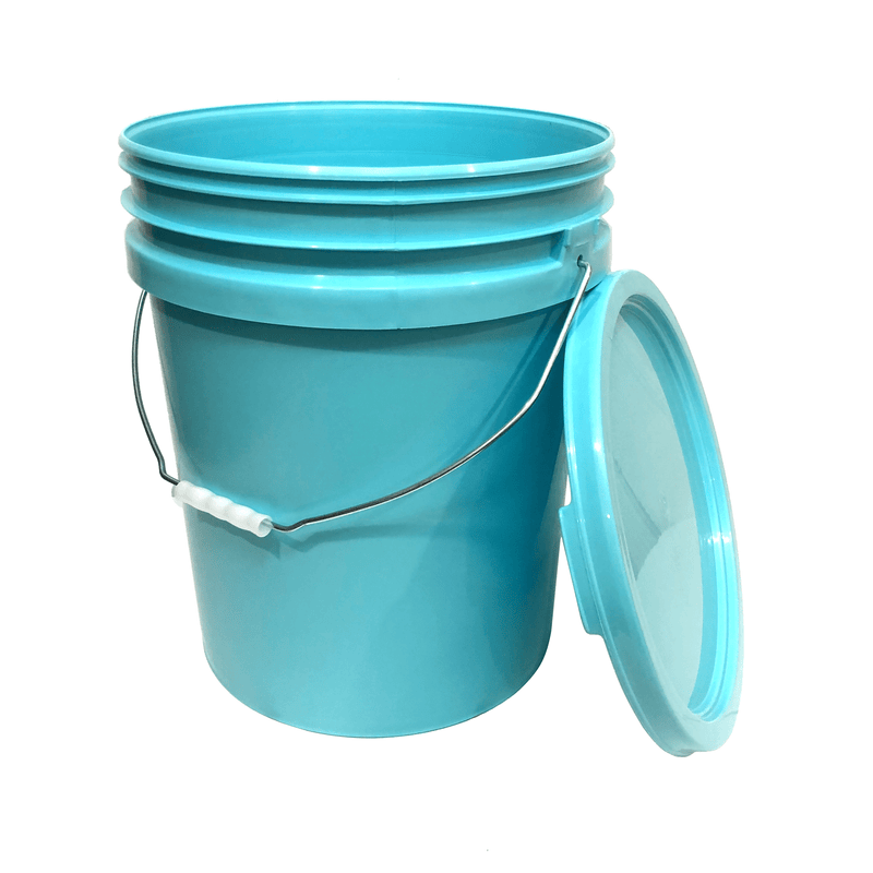 5 Gallon Bucket Metal handle with Lid, Blue
